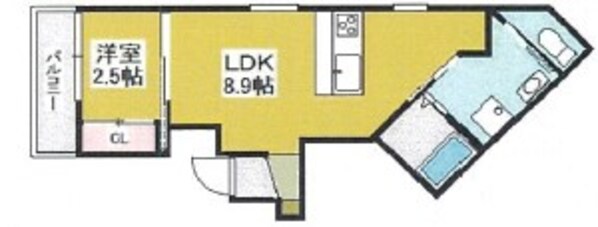 ブロンテ北在家EASTの物件間取画像